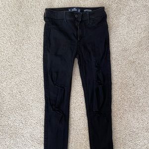 Ripped Black Hollister Jeans | Size 3